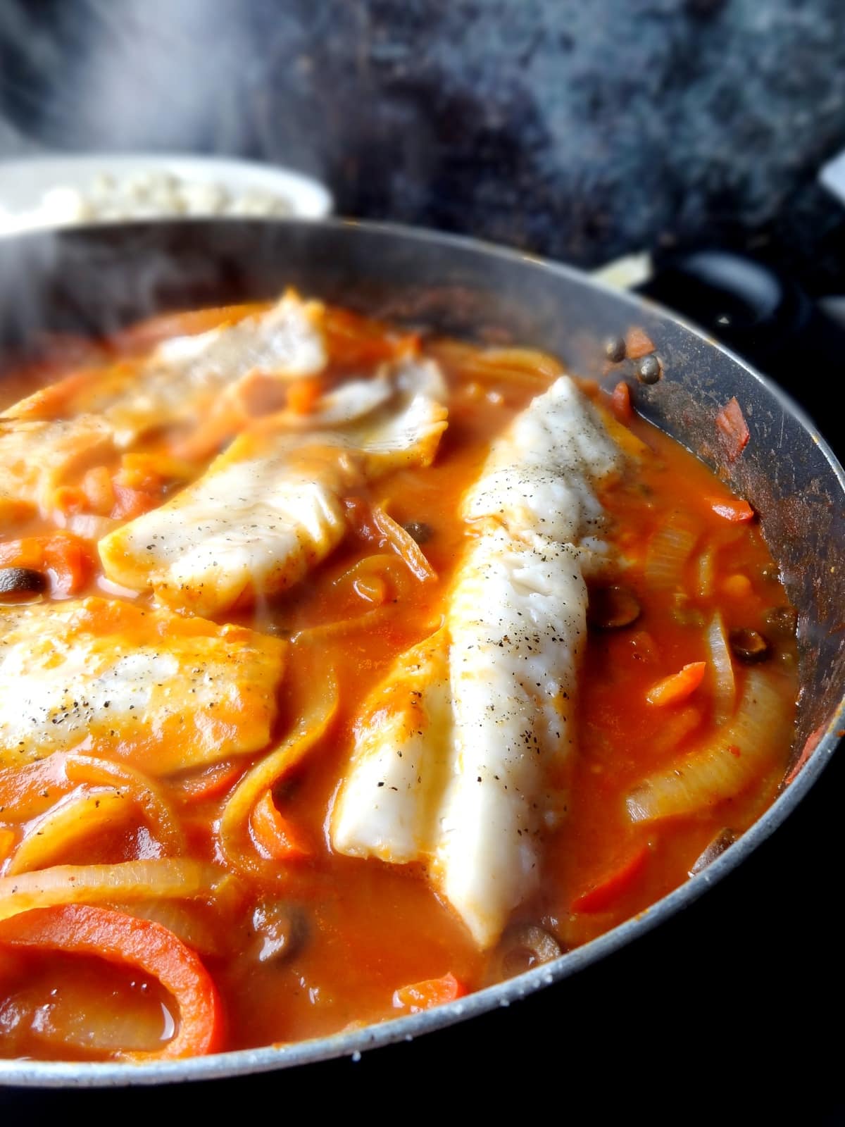 Cod in a pan