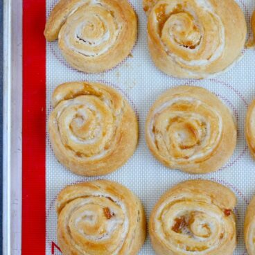 A tray of danishes