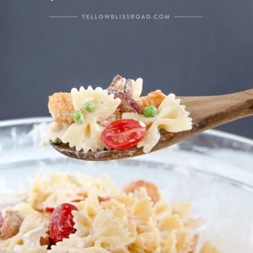 A bowl of Pasta Salad