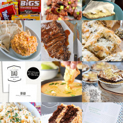 A collage of different types of food, with Barbecue