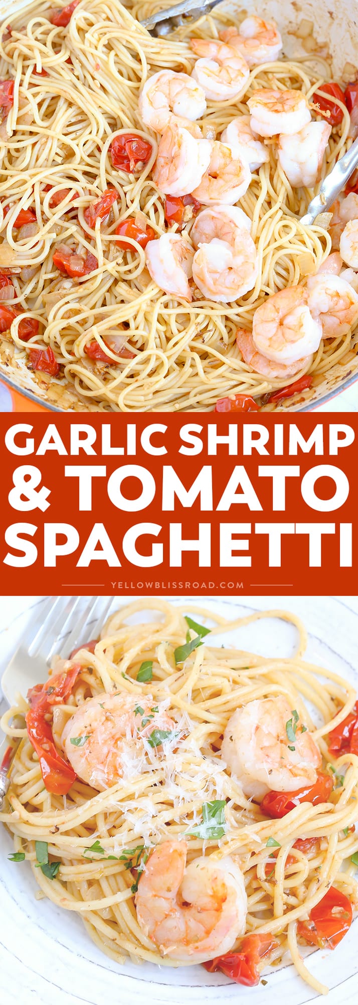 Garlic Shrimp and Tomato Spaghetti | Easy Weeknight Meal