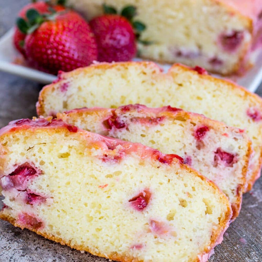 Strawberry Skillet Pound Cake - Bake from Scratch