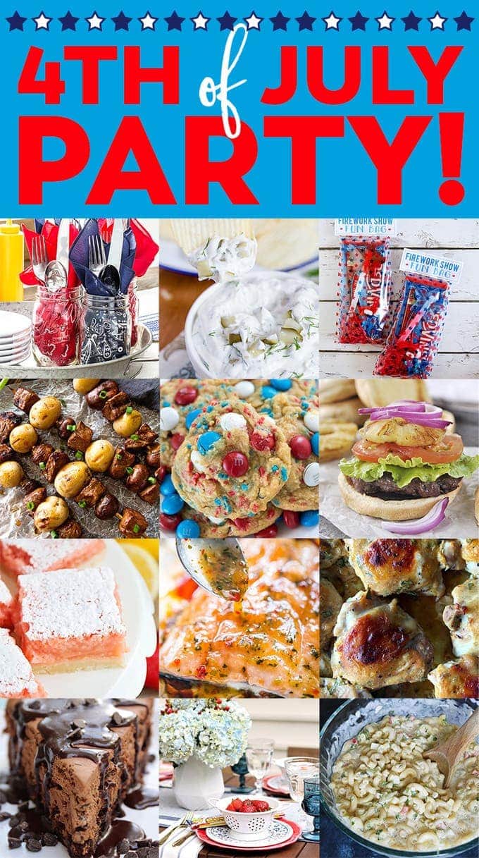 Fourth of July Patriotic Meal Plan | YellowBlissRoad.com