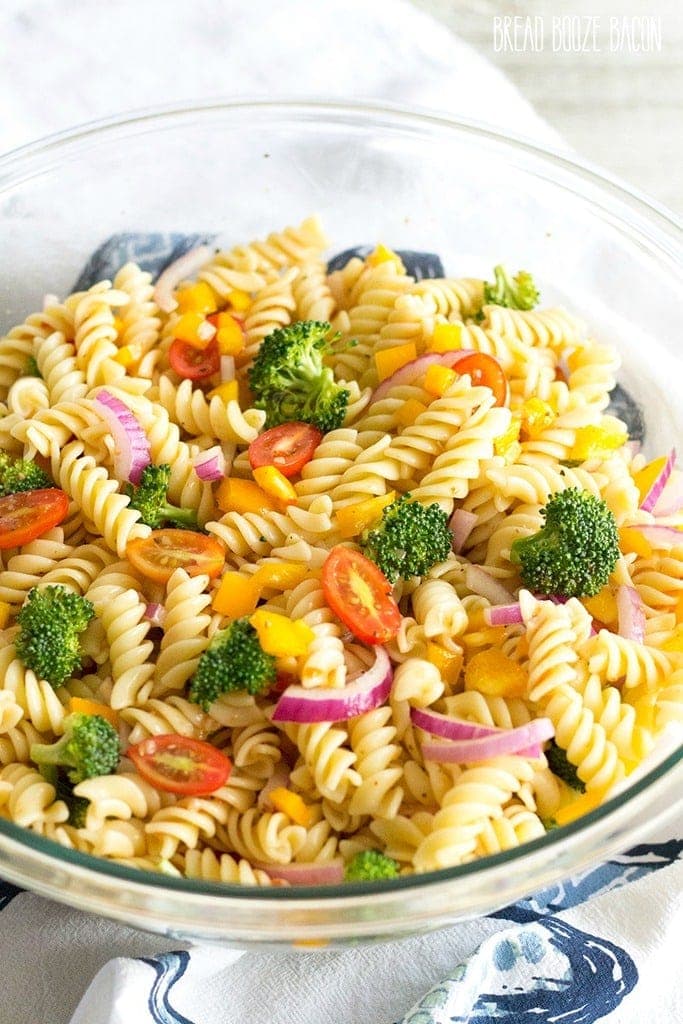 Easy Vegetable Pasta Salad - Yellow Bliss Road