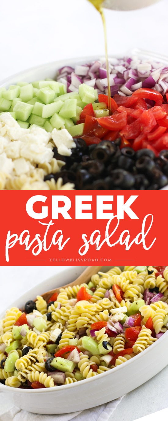 Social media image of Greek Pasta Salad