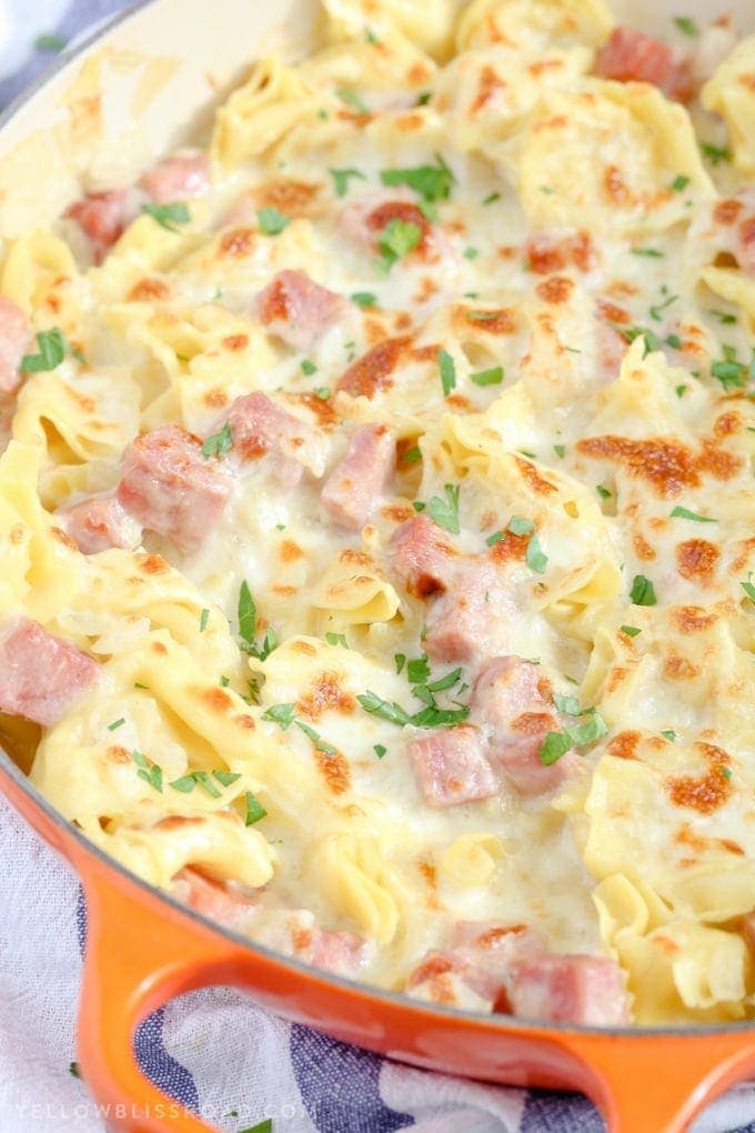 One Pan Ham & Cheese Tortellini National Cheese Day
