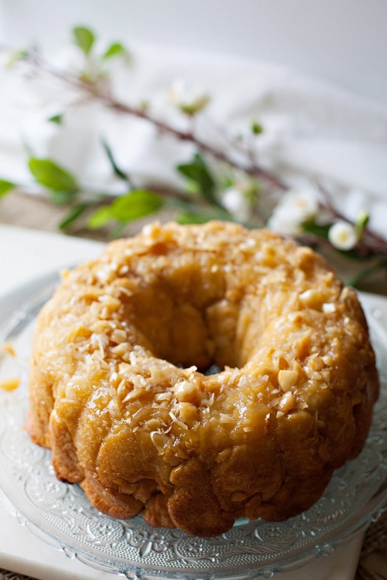 tropical hawaiian monkey bread