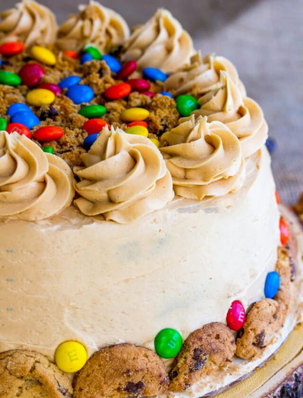 A close up of a cake