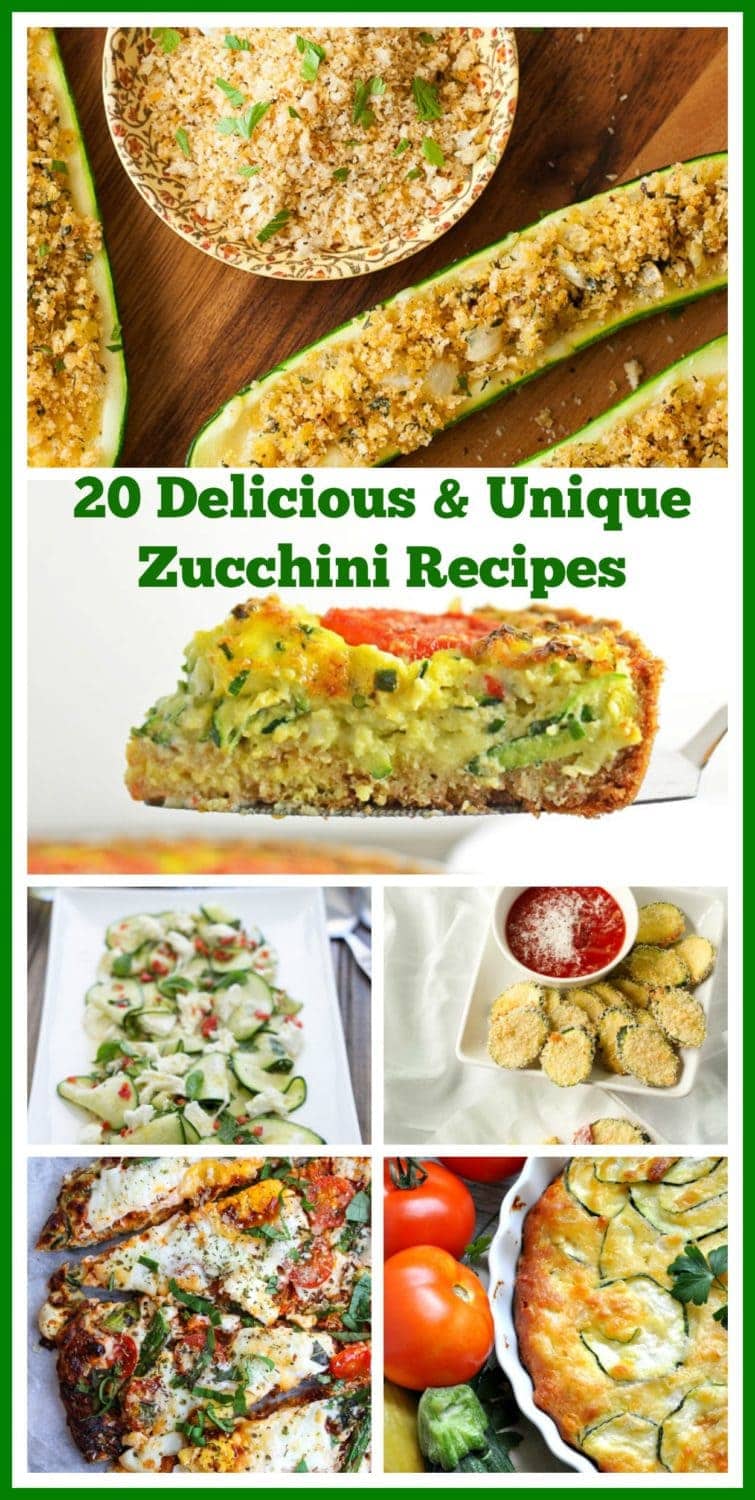 A collage of 20 Zucchini Recipes