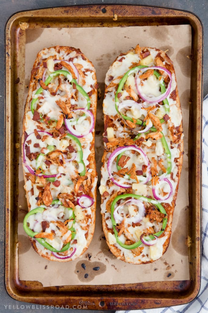 BBQ Chicken French Bread Pizza