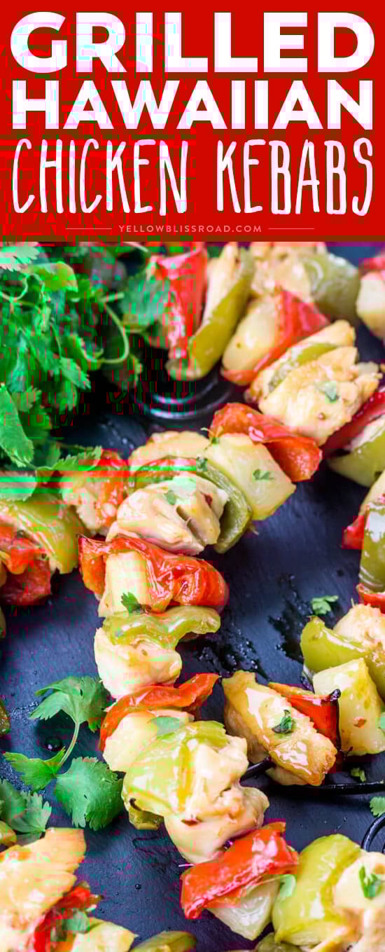 Best Ever Hawaiian Chicken Kebabs - Quick, tasty and perfect for summer grilling! Best Ever Hawaiian Chicken Kebabs - Quick, tasty and perfect for summer grilling!