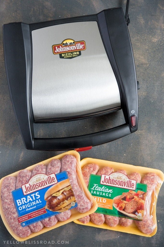 The new Johnsonville Sizzling Sausage Griller is the perfect gift for Dad this Father's Day! (ad)