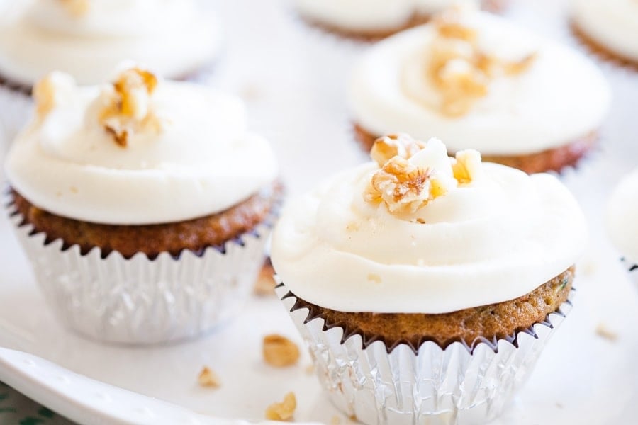 Cupcakes on a plate