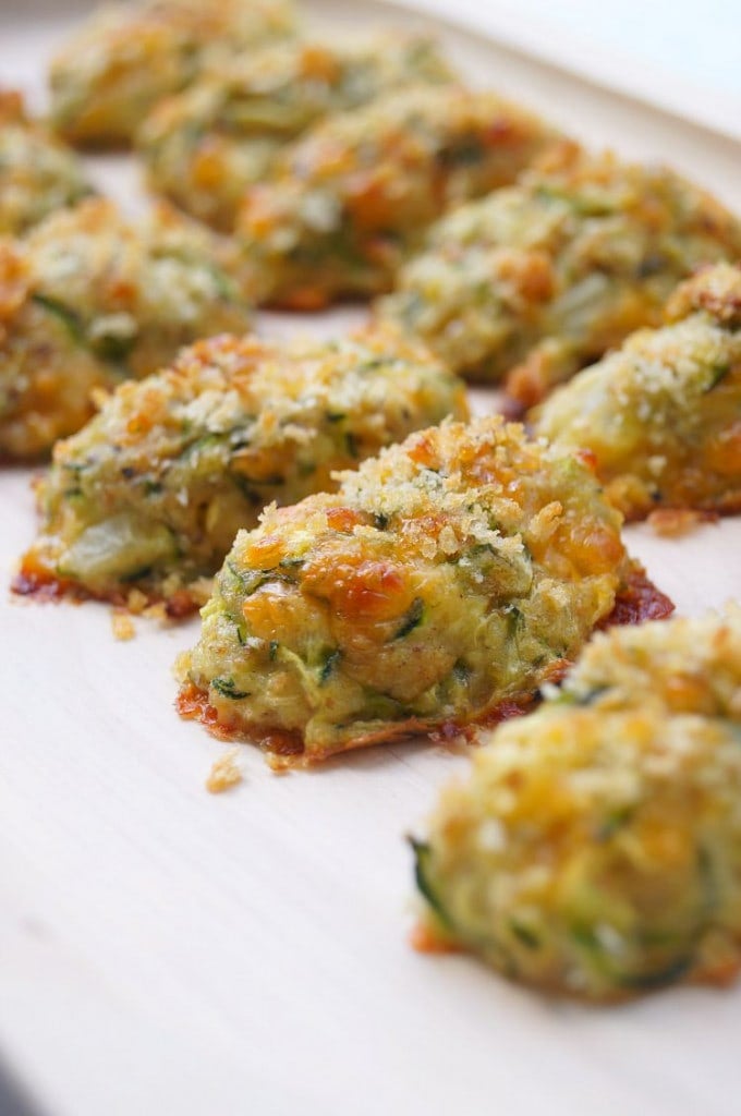 A close up of Zucchini Tots