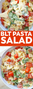 Social media image of BLT Pasta Salad