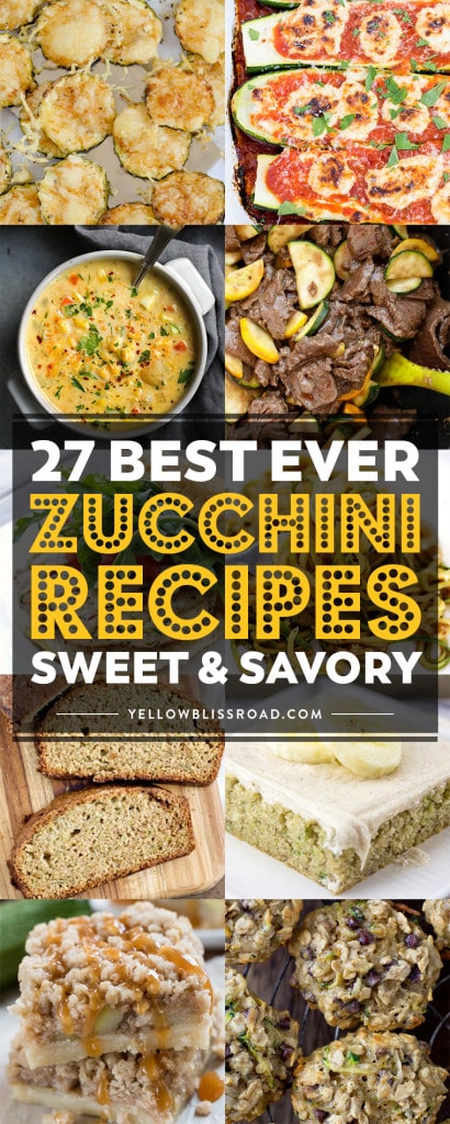 Best Ever Zucchini Recipes | YellowBlissRoad.com