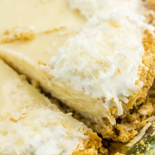 Coconut Key Lime Pie with Coconut Graham Cracker Crust