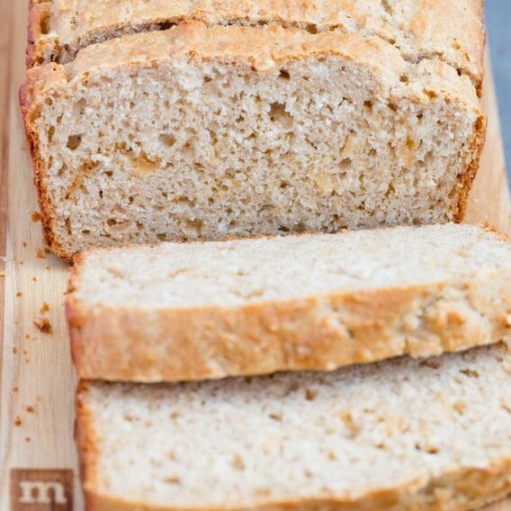 Easy, Savory Honey Oat Quick Bread with Whole Wheat
