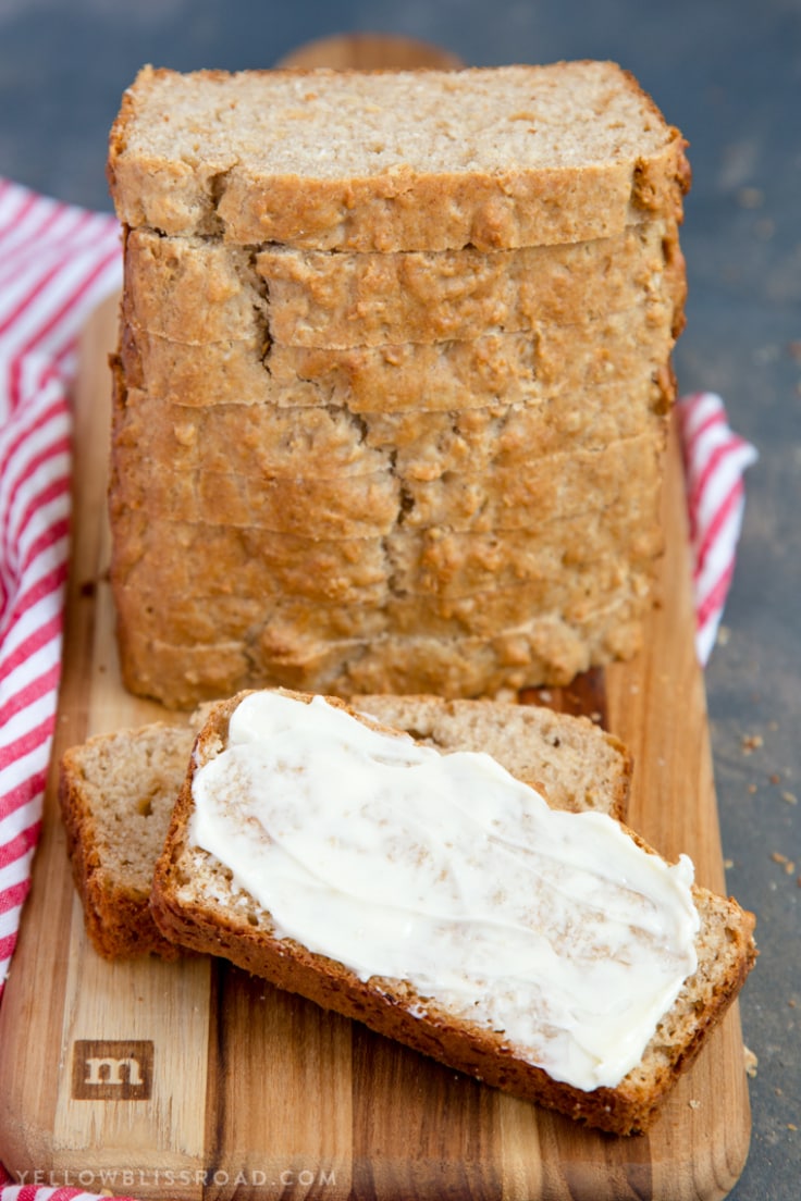 Easy, Savory Honey Oat Quick Bread with Whole Wheat