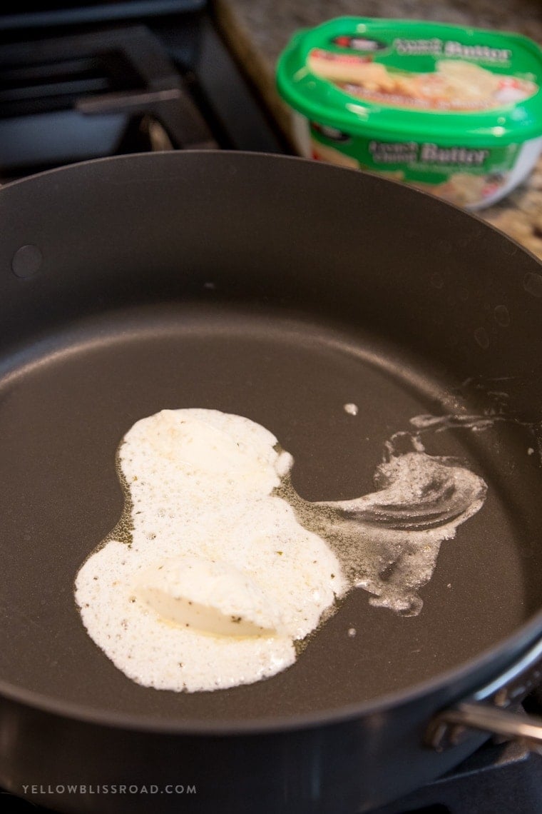 A pan with butter