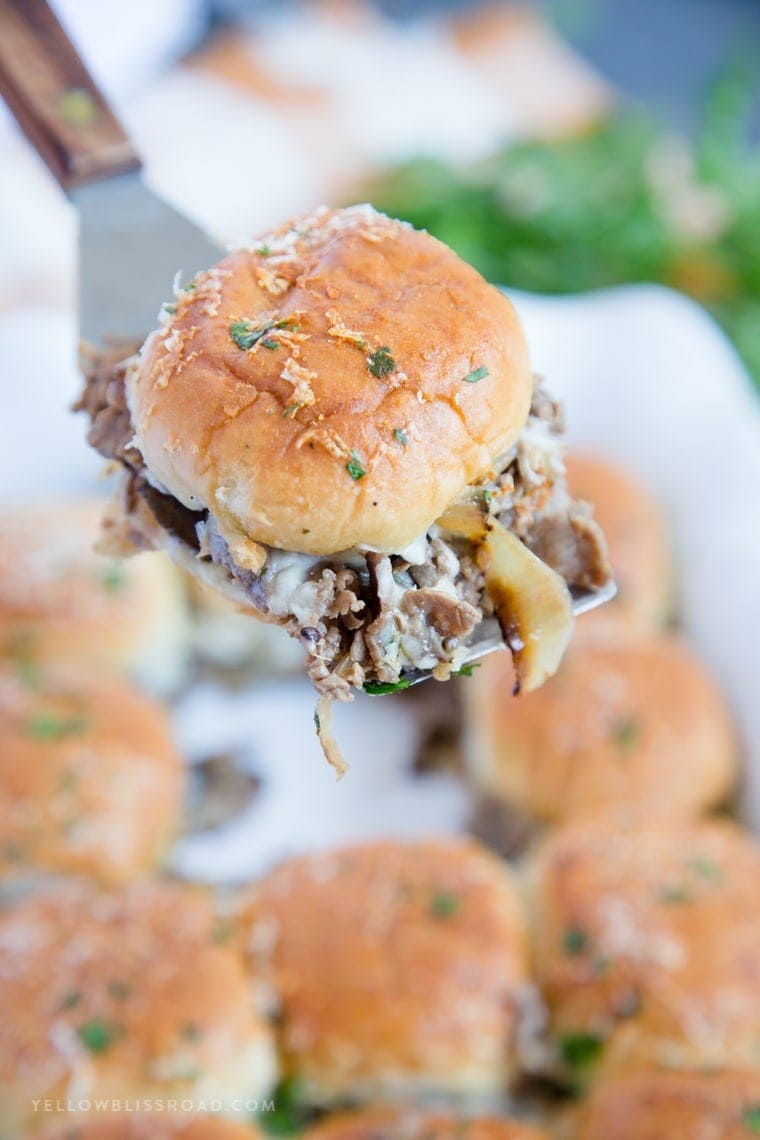 Caramelized Onion & Asiago Beef Sliders