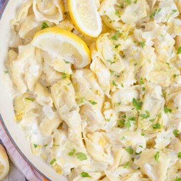 A bowl of tortellini