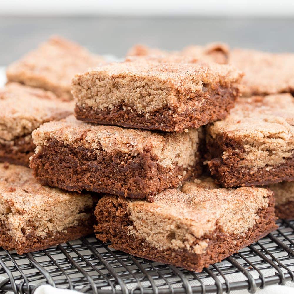 snickerdoodle brownies a classic mash up dessert