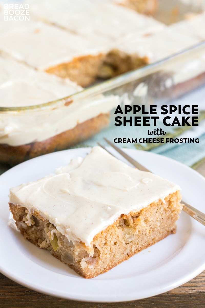 Apple Spice Cake with Cinnamon Cream Cheese Frosting