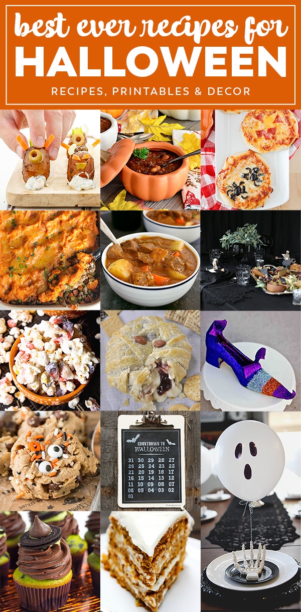 14 great recipes for Halloween - appetizers, dinners and desserts - from spooky and creepy to not so scary!