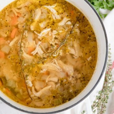 A bowl of Chicken Soup