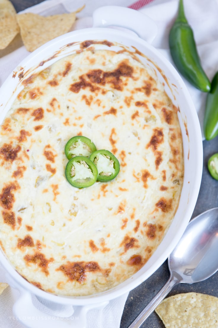 Easy Baked Queso Blanco Dip 4 Cheese White Cheese Dip Appetizer