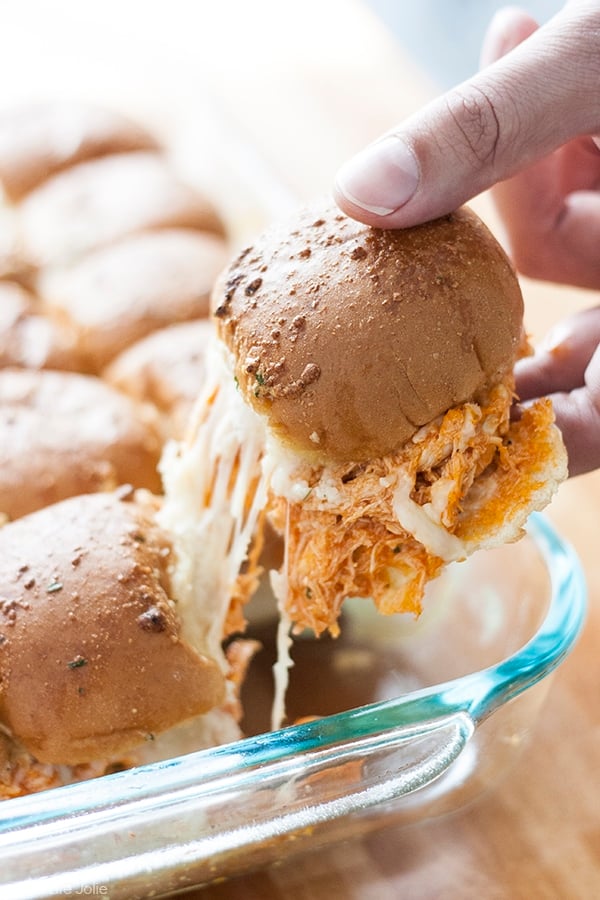 The Life Jolie Buffalo Chicken Sliders