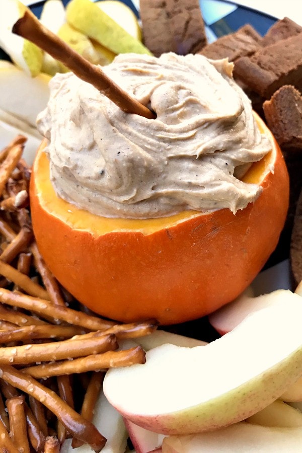 A close up of Pumpkin dip