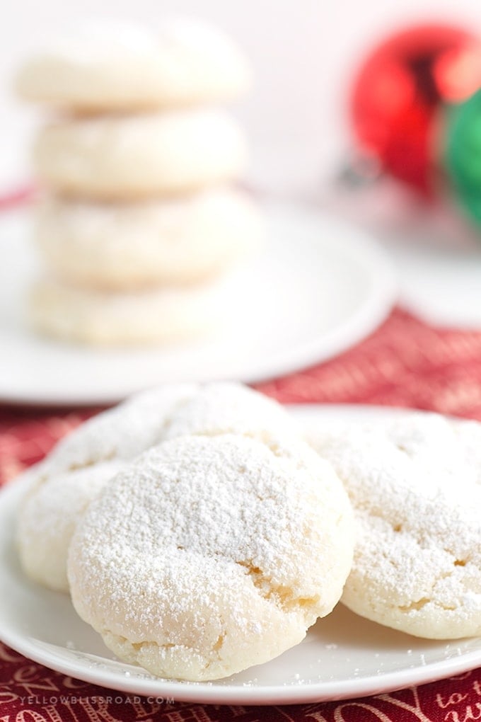 Nut free Snowball Cookies for Santa.