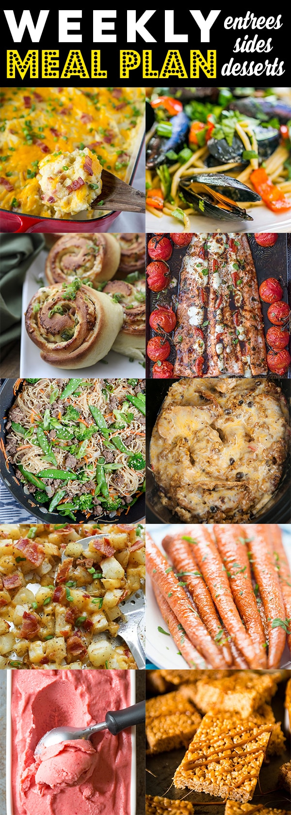 Weekly Meal Plan #87 - 10 recipes from 10 great food bloggers