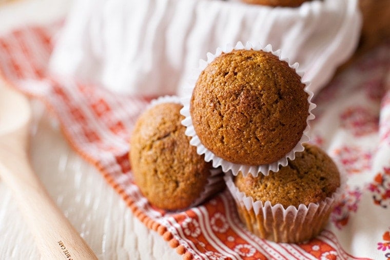 Whole Wheat Pumpkin Muffins.