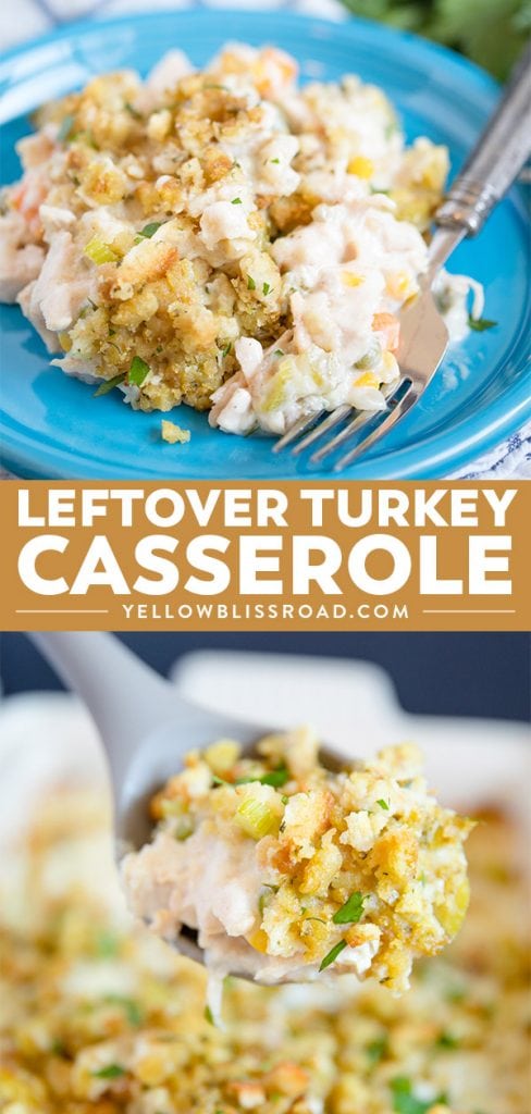 Easy Leftover Turkey Casserole with Stuffing Recipe