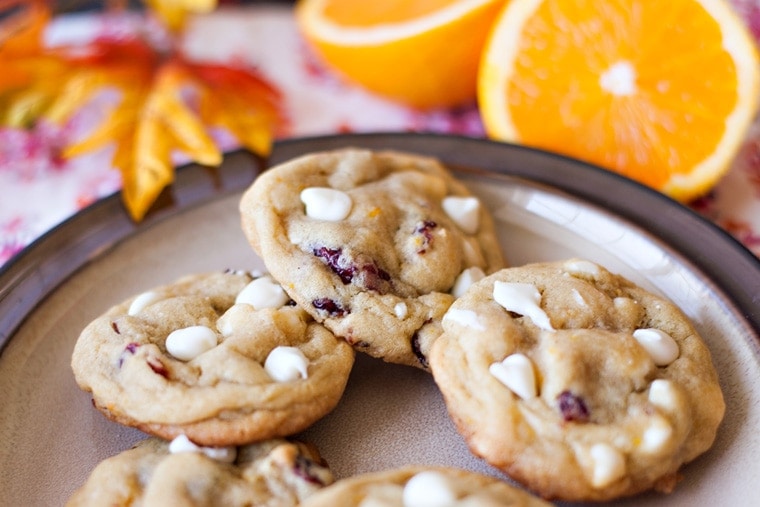 Orange Cranberry White Chocolate Chip Cookies Holiday Cookie Baking