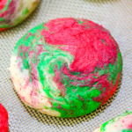 These Christmas Cheesecake Cookies are the perfect, festive cookie to feed to Santa!