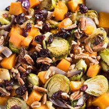 cranberry pecan roasted vegetables