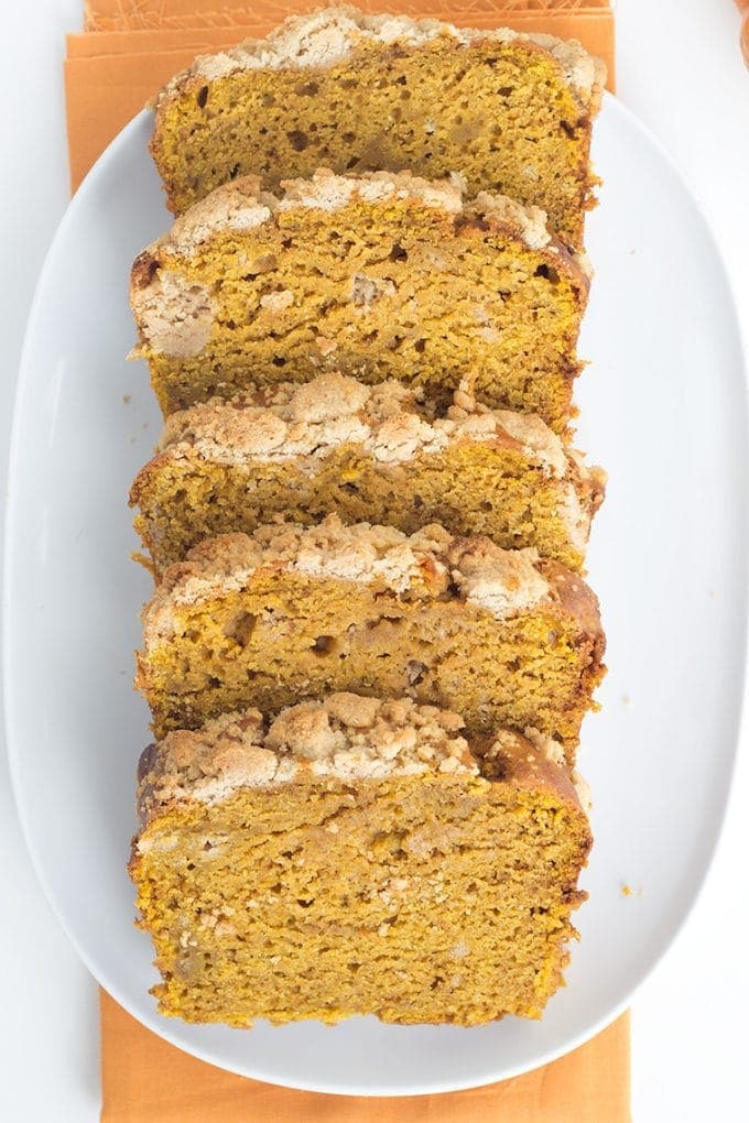 Pumpkin Bread with Streusel Topping Yellow Bliss Road