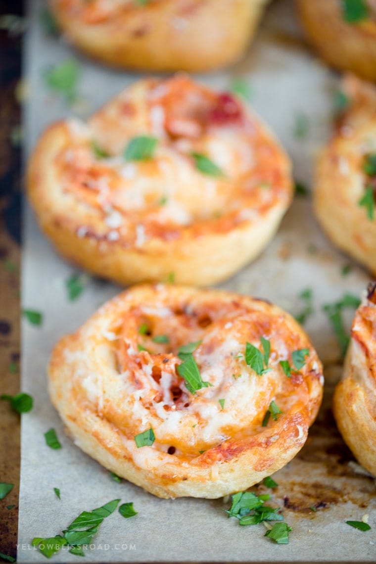 Chicken Parmesan Pinwheels