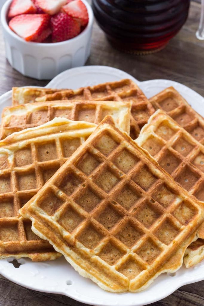 Homemade Waffles - Light and Fluffy Buttermilk Waffles