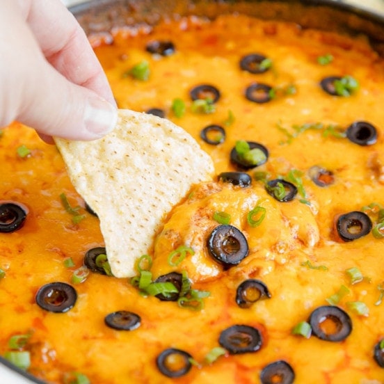 Ground Beef Enchilada Dip Cheesy Appetizer Dip for a Crowd