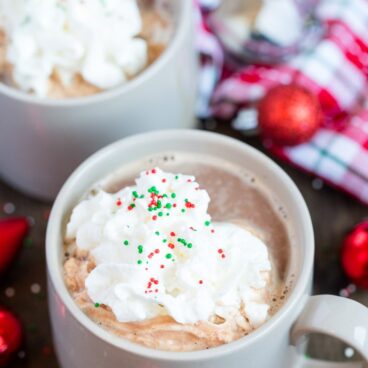 A mug of hot chocolate