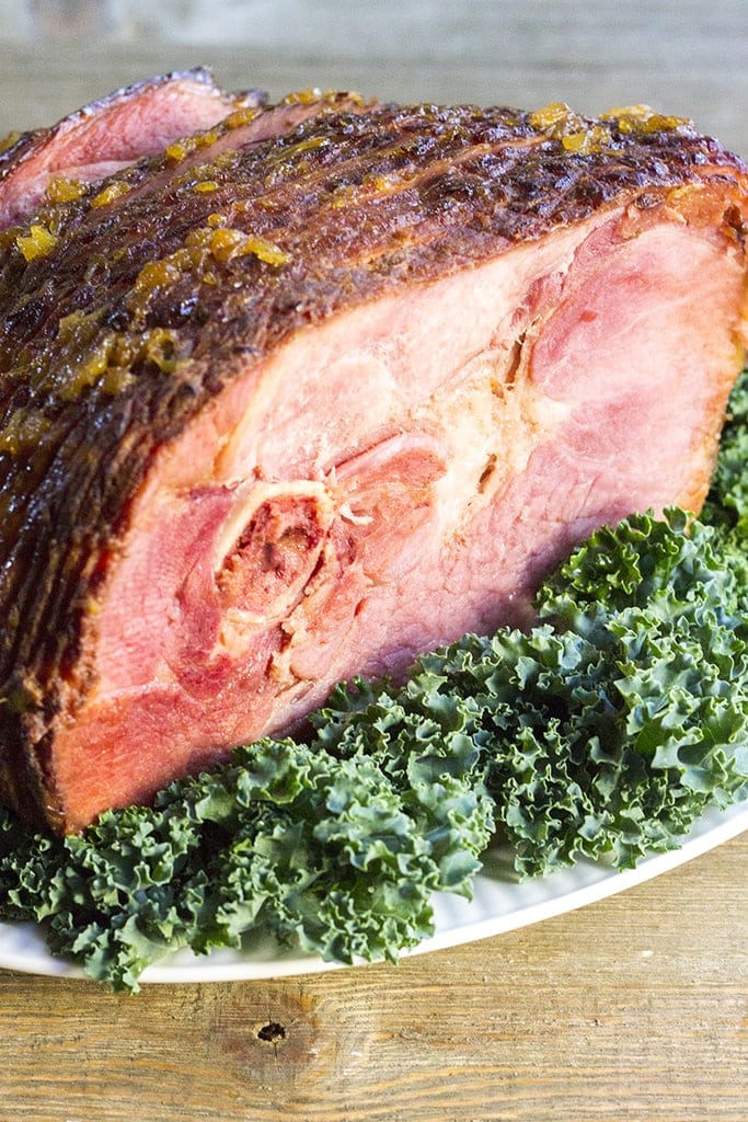 easy baked glazed ham