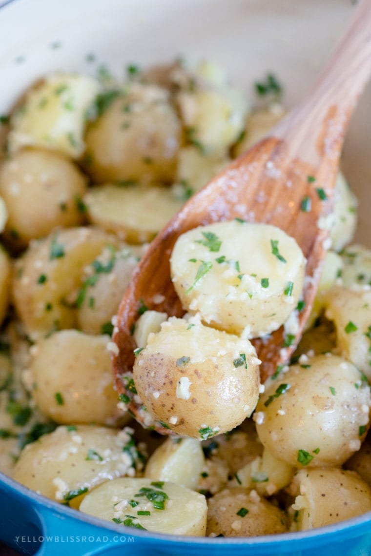 Garlic Butter Baby Potatoes - My Gorgeous Recipes