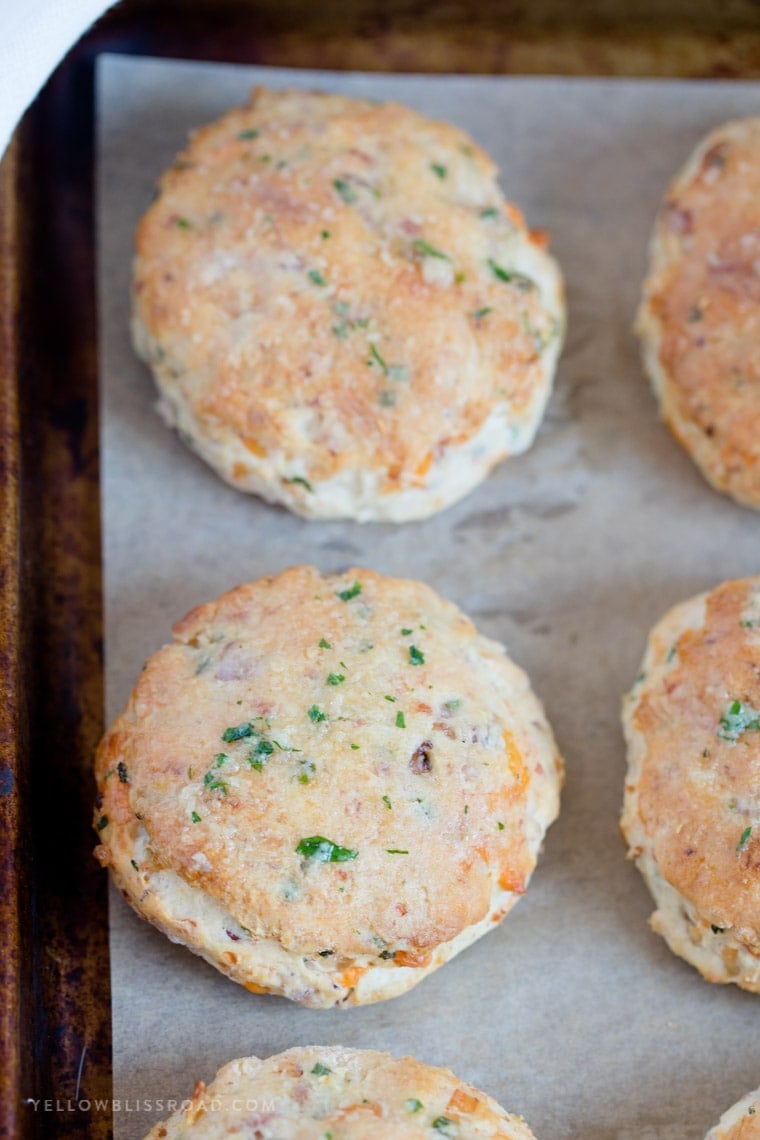 A close up of biscuits