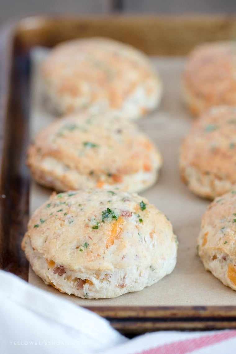 A close up of biscuits