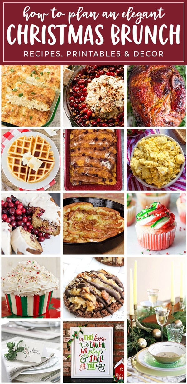 Brunch ideas to feed your crowd this Christmas. Tons of brunch recipes and tips for creating an elegant or casual holiday brunch.